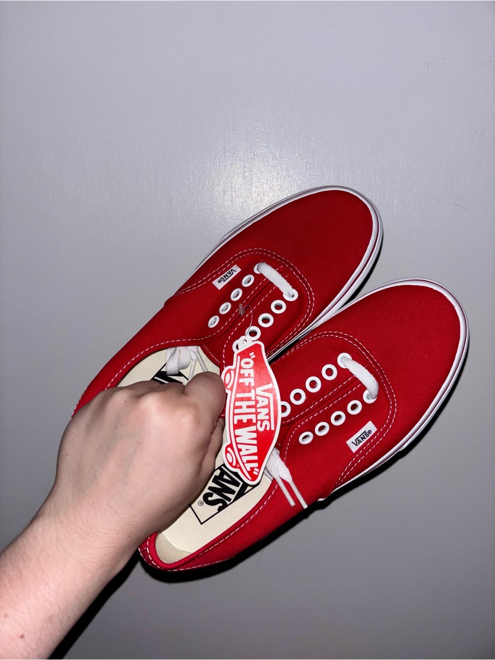 Vans Authentic Shoe in Red